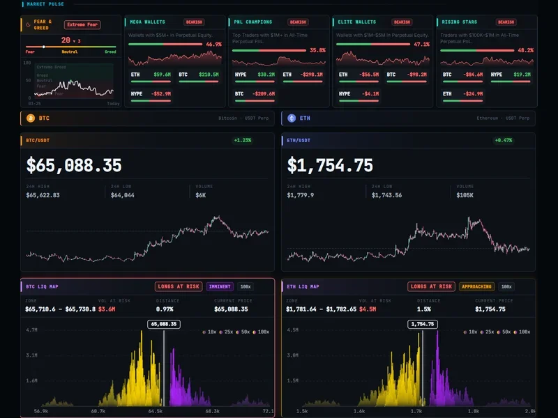 Crypto liquidation maps and whale alerts