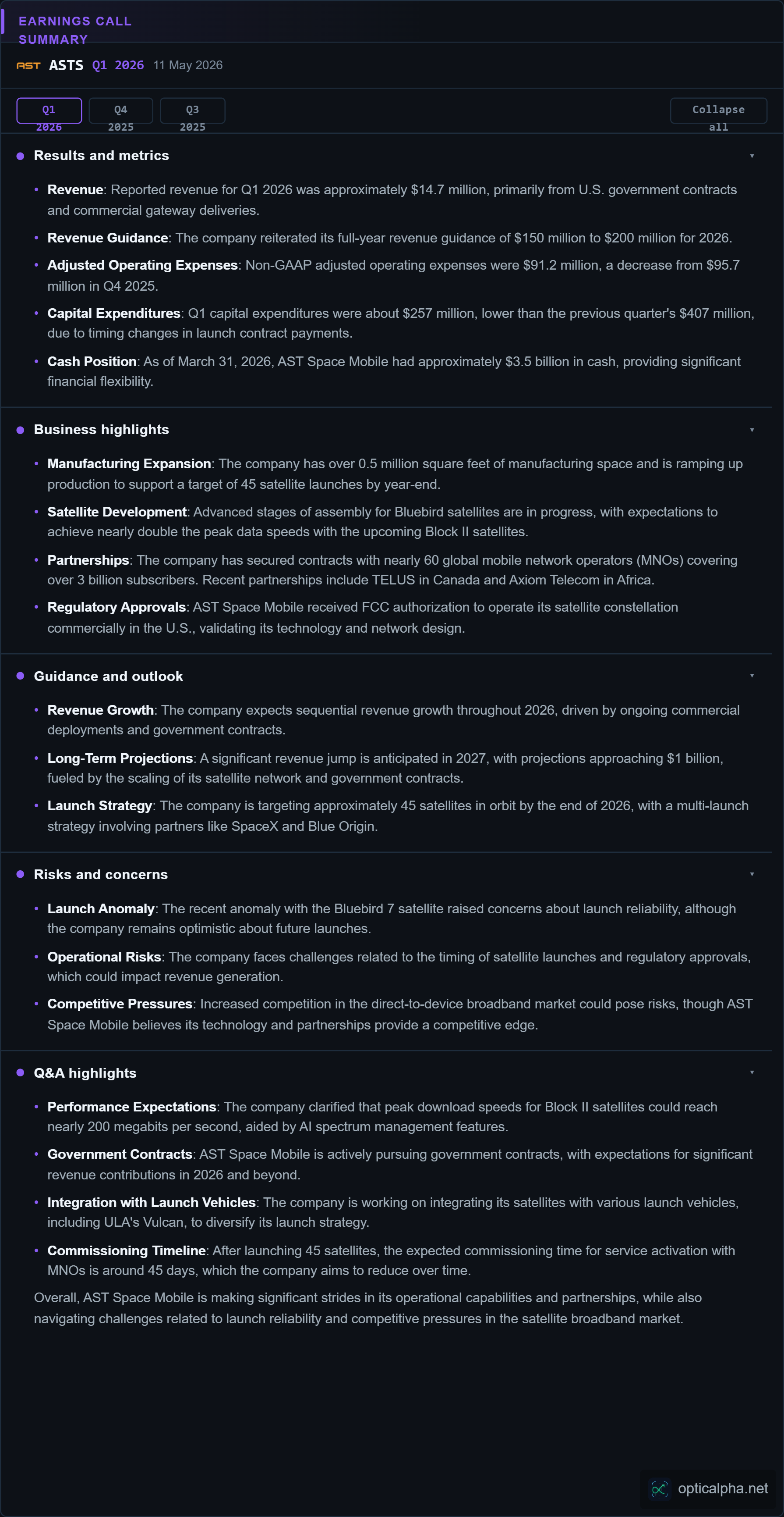 Earnings Call Summary