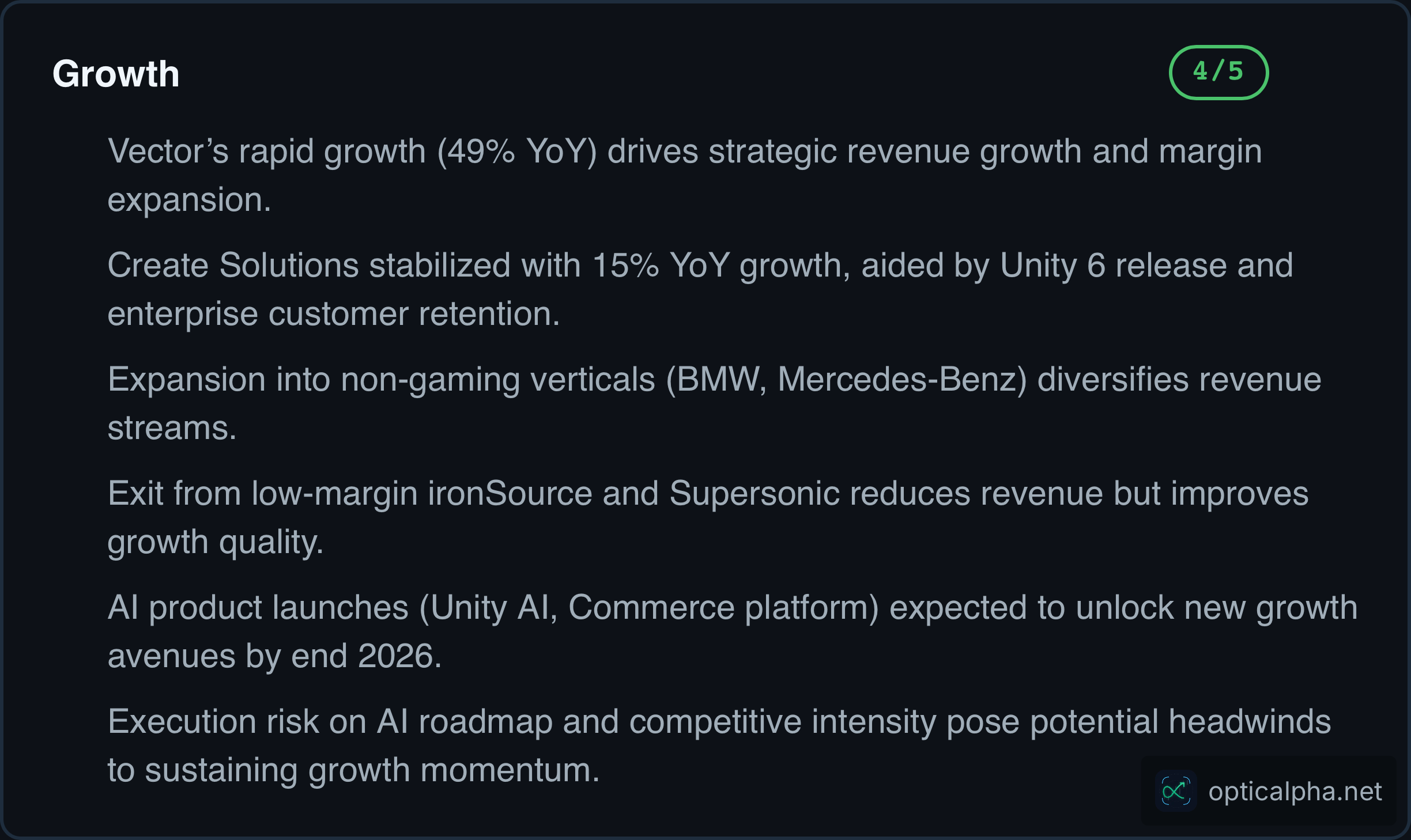 U growth